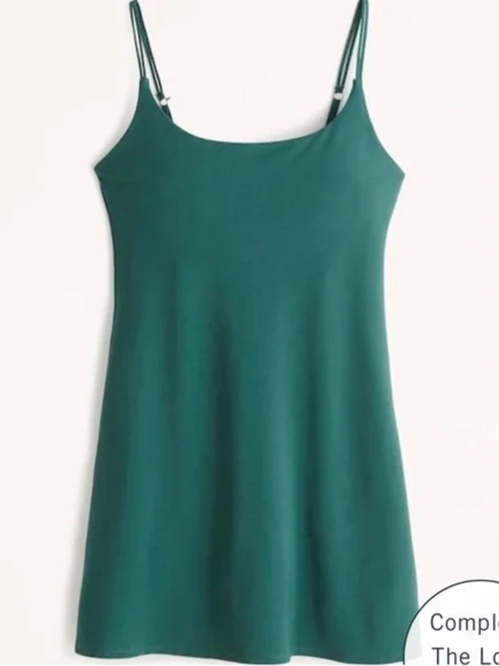 Abercrombie & Fitch Teal Slip Dress with Adjustable Straps